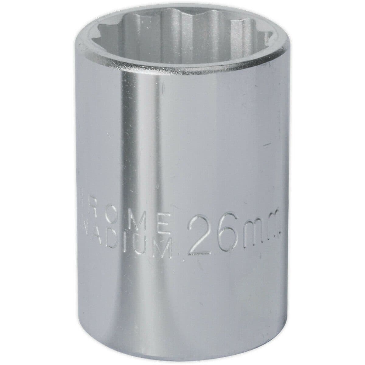 26mm Forged Steel Drive Socket 3 4" Square Drive Chrome Vanadium Socket