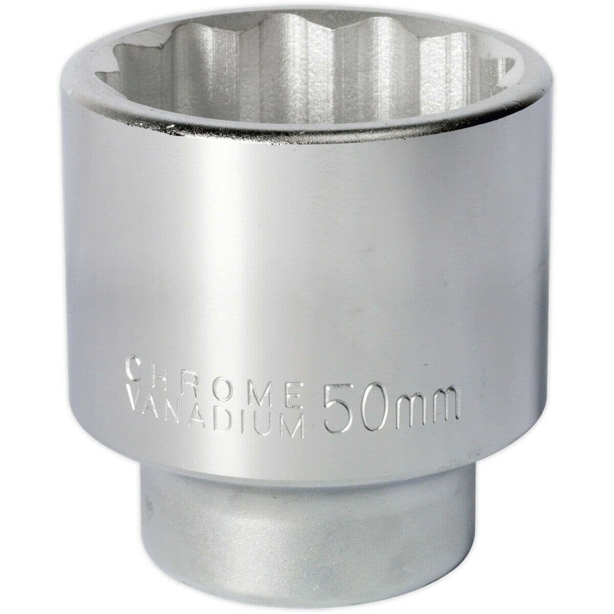 50mm Forged Steel Drive Socket 3 4" Square Drive Chrome Vanadium Socket