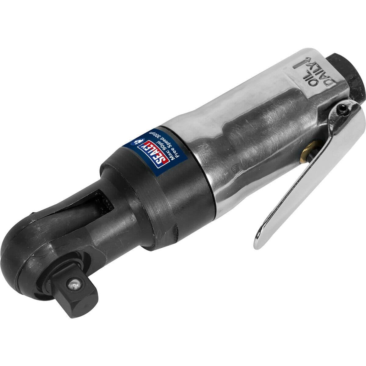 Air Powered Twist-Reverse Ratchet Wrench - 3/8 Inch Sq Drive - Stubby Design