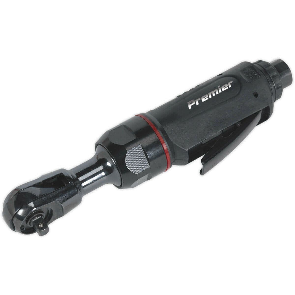 Mini Air Powered Ratchet Wrench 1 4" Sq Drive Twist Reverse Composite Grip