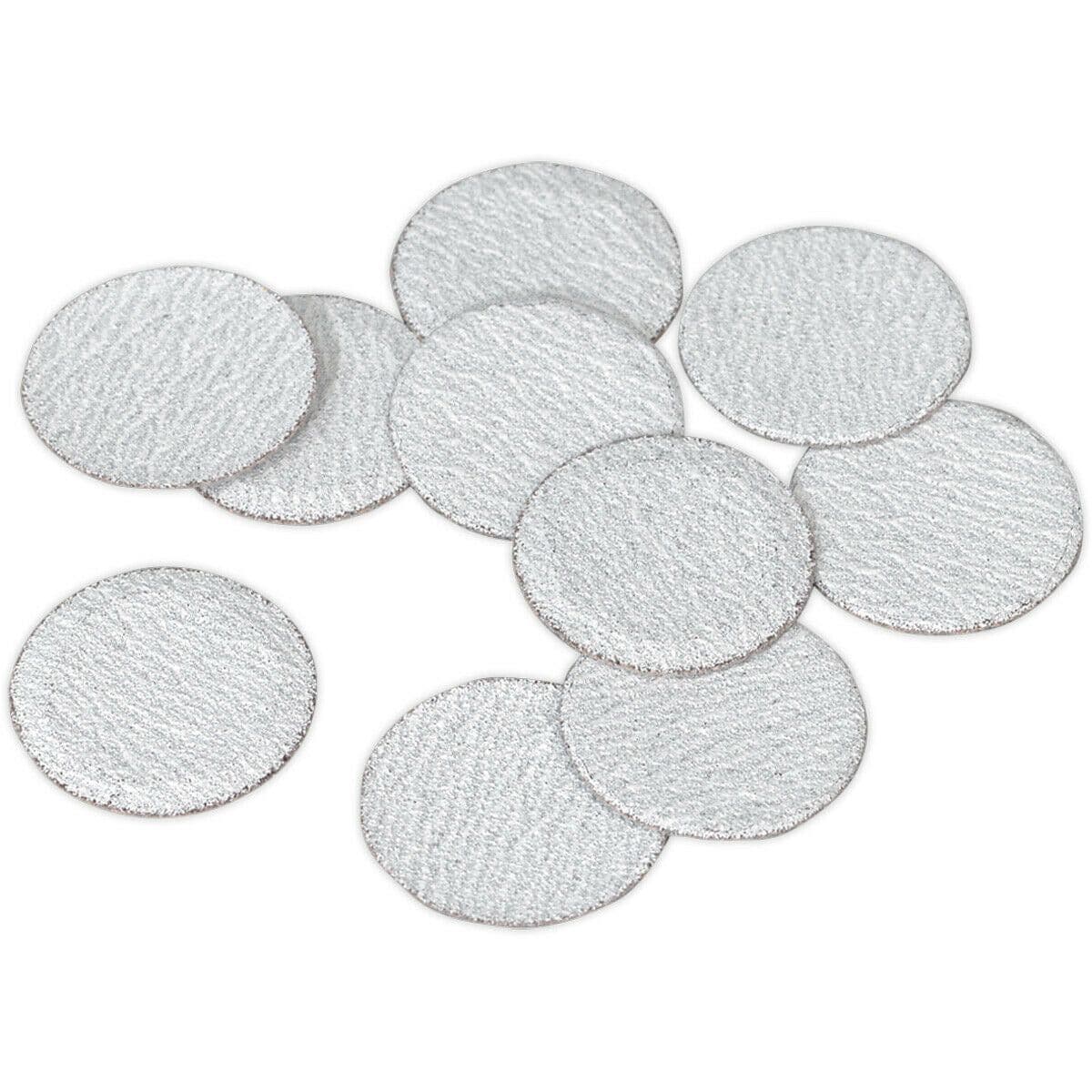 10 PACK 50mm Hook & Loop Mini Sanding Discs 120 Grit Aluminium Oxide Sheet