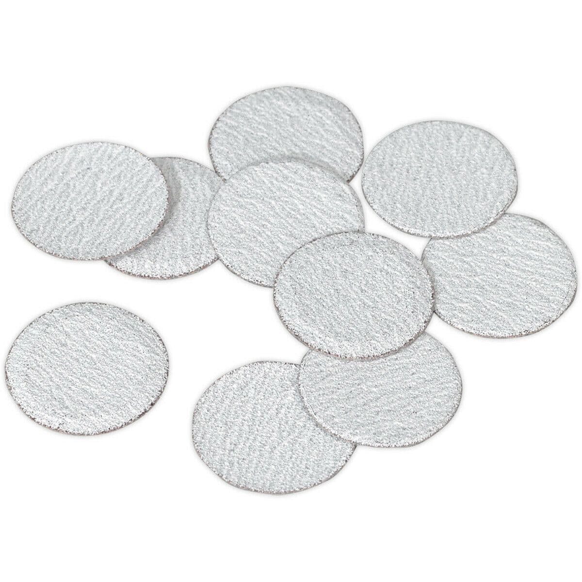 10 PACK 50mm Hook & Loop Mini Sanding Discs 60 Grit Aluminium Oxide Sheet