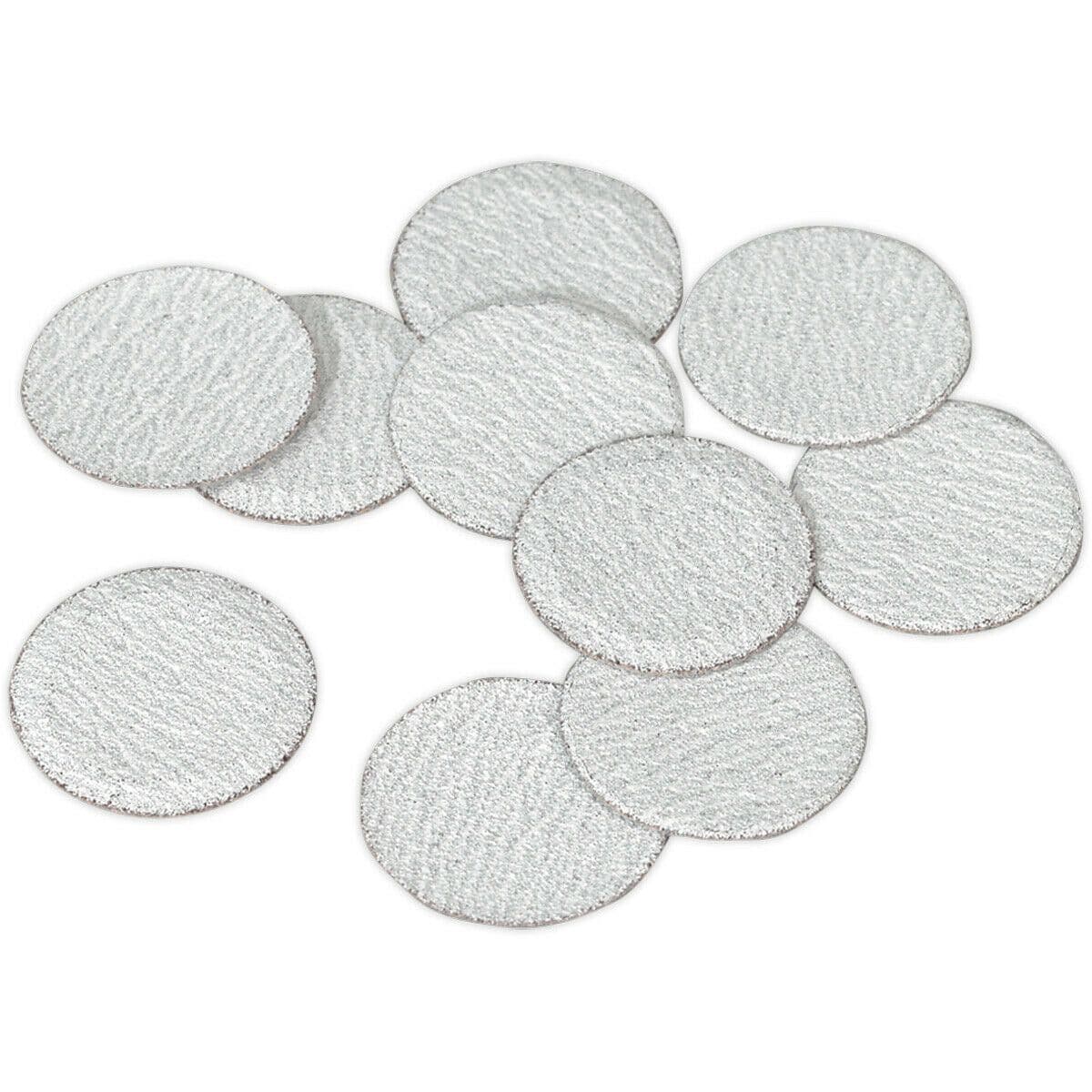 10 PACK 75mm Hook & Loop Mini Sanding Discs 120 Grit Aluminium Oxide Sheet