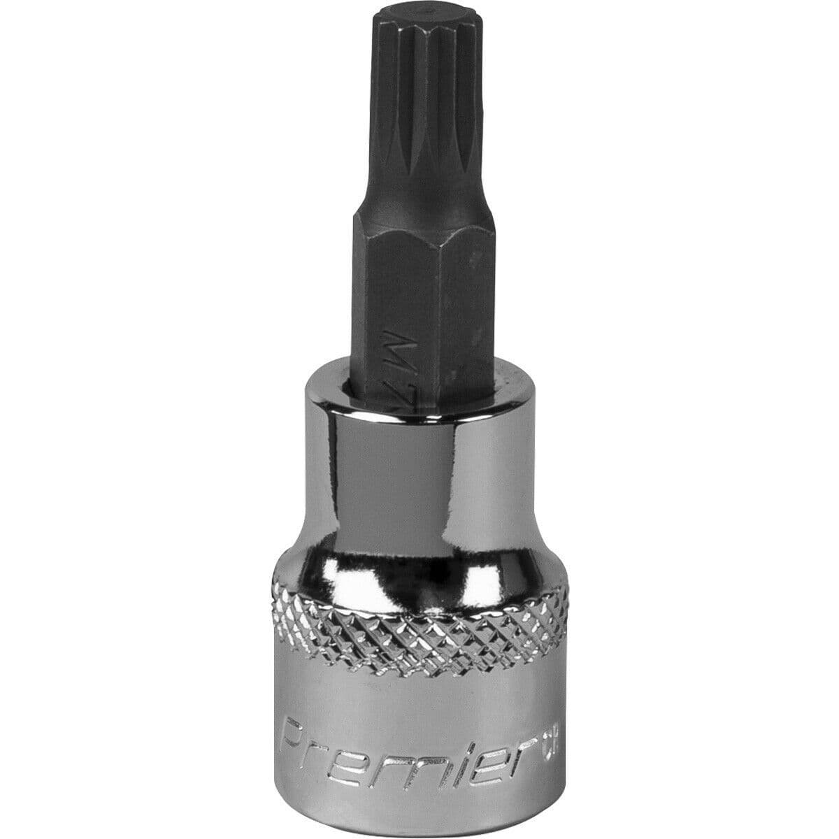 M7 Forged Spline Socket Bit 3 8" Square Drive Chrome Vanadium Wrench Socket