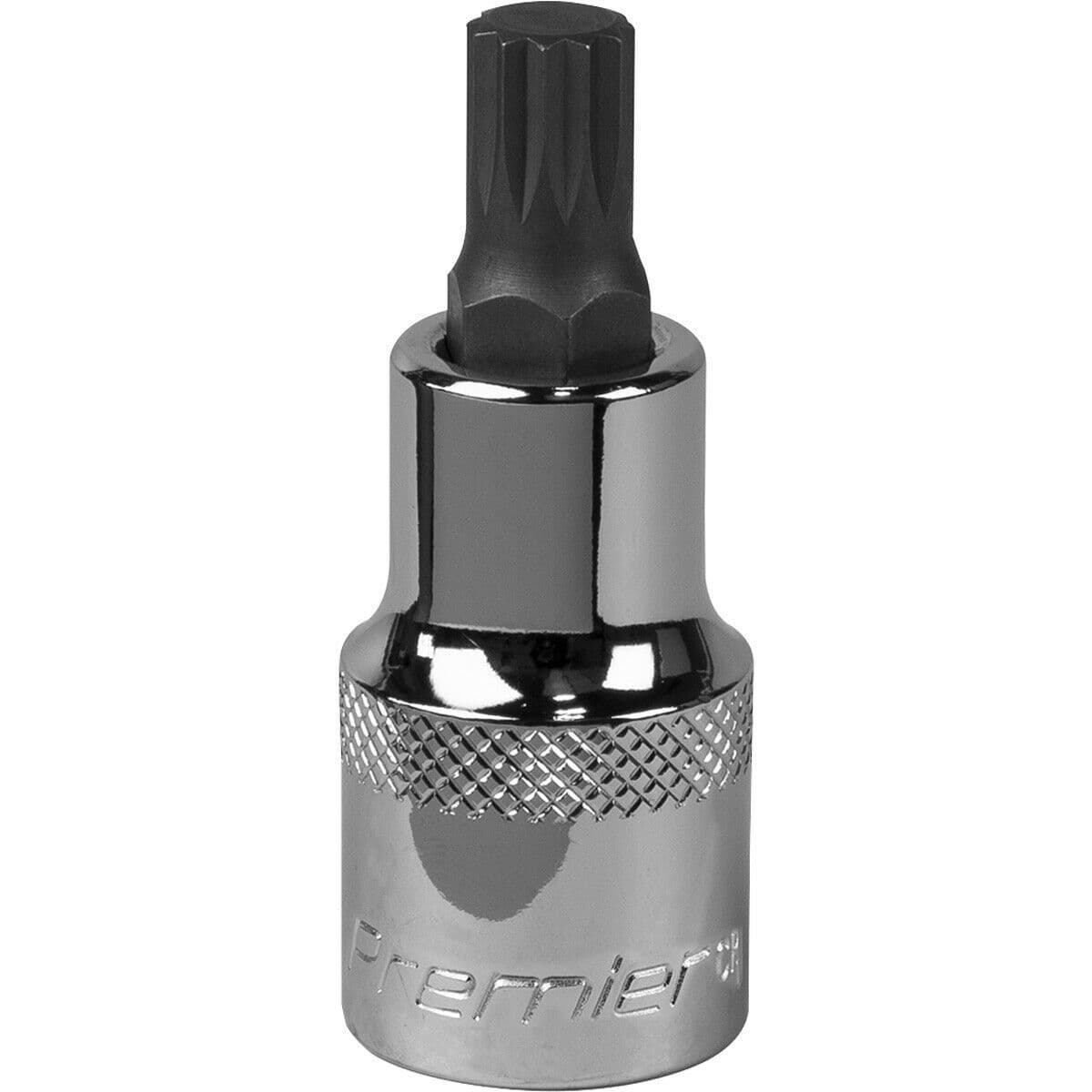 M9 Forged Spline Socket Bit 1 2" Square Drive Chrome Vanadium Wrench Socket
