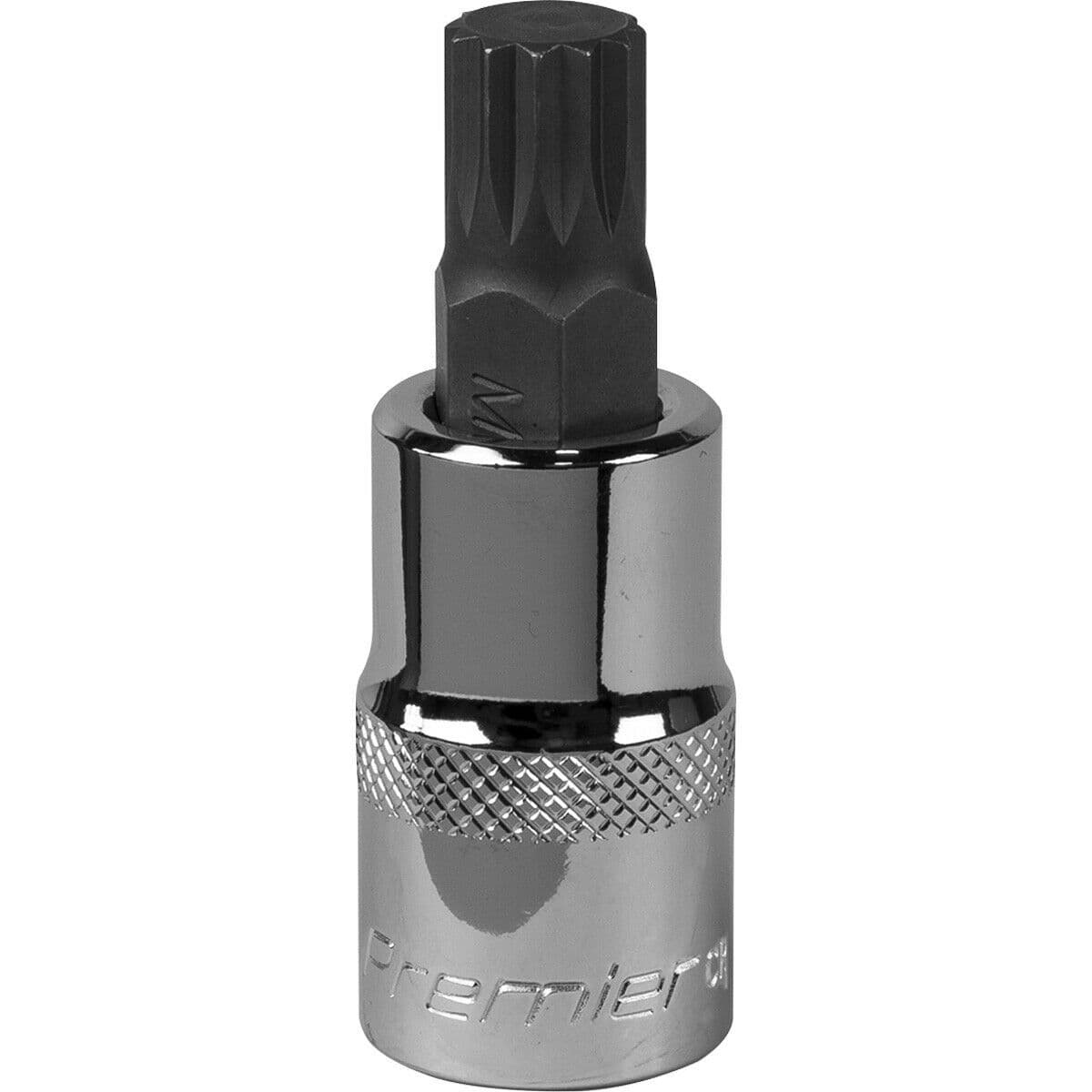 M12 Forged Spline Socket Bit 1 2" Square Drive Chrome Vanadium Wrench Socket