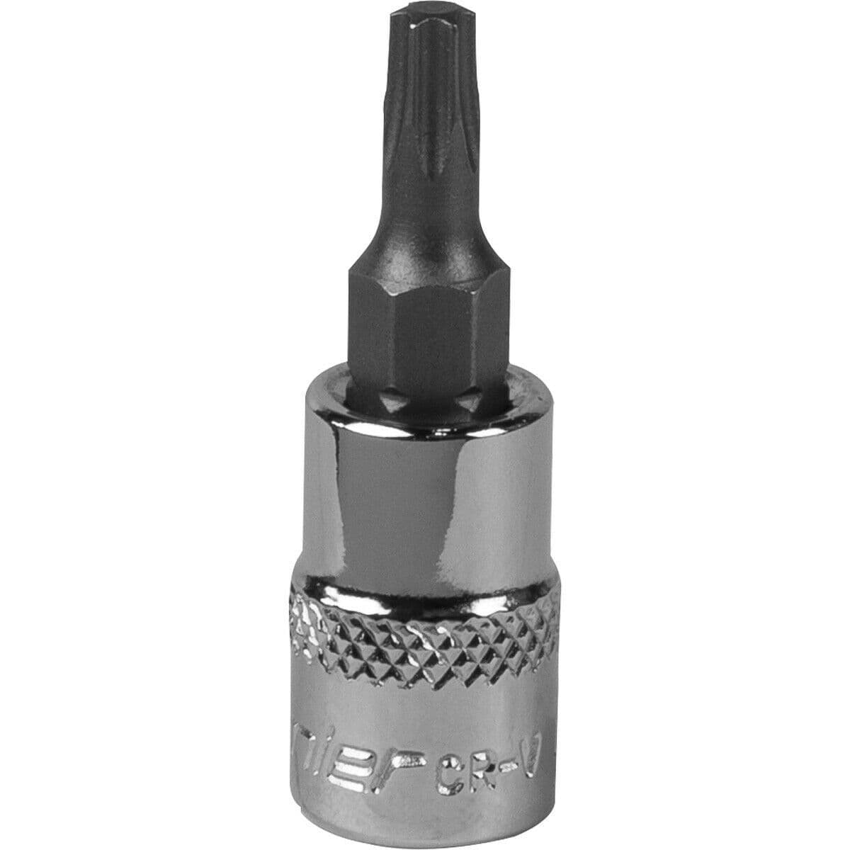 T20 TRX Star Socket Bit 1 4" Square Drive PREMIUM S2 Steel Head Knurled Grip