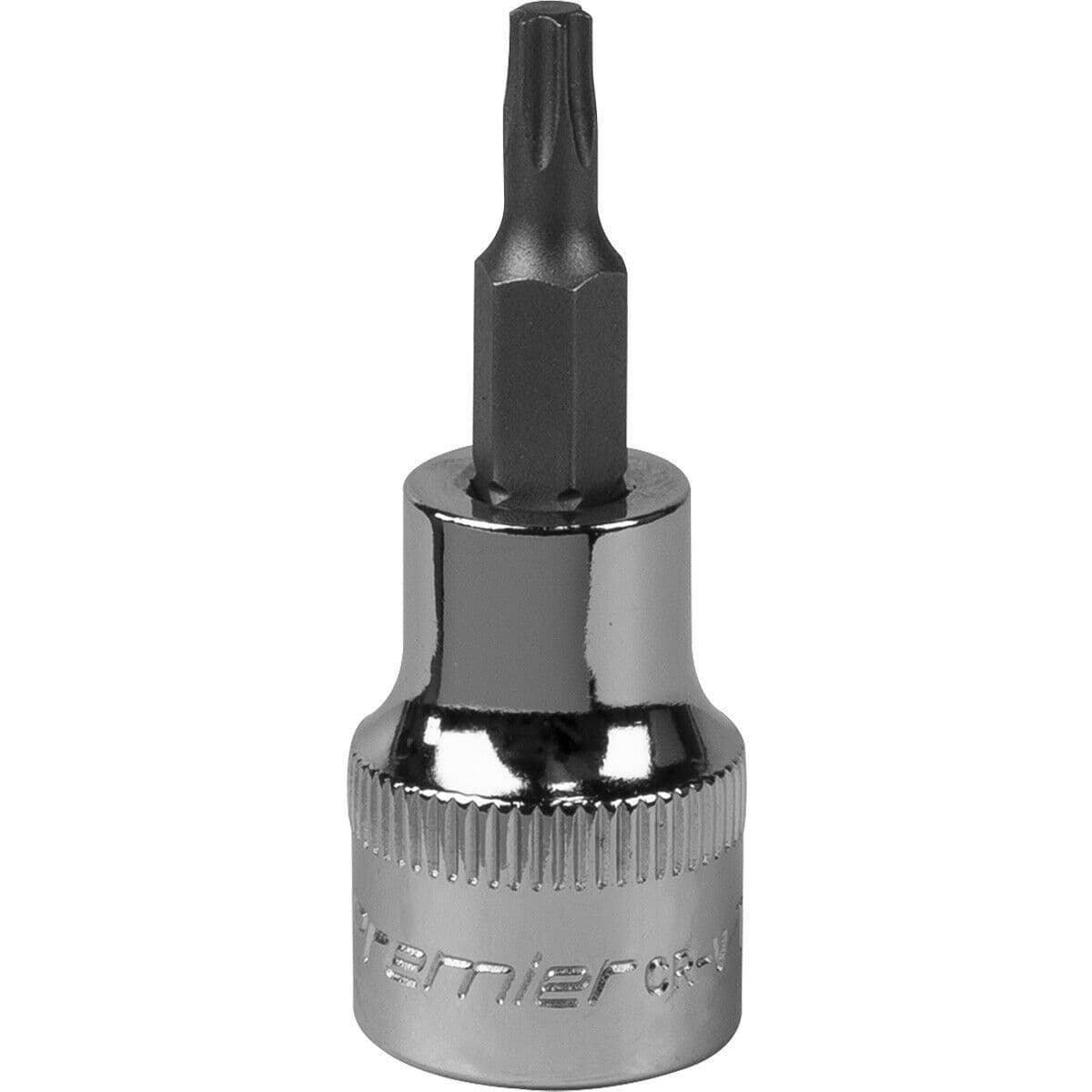 T20 TRX Star Socket Bit 3 8" Square Drive PREMIUM S2 Steel Head Knurled Grip