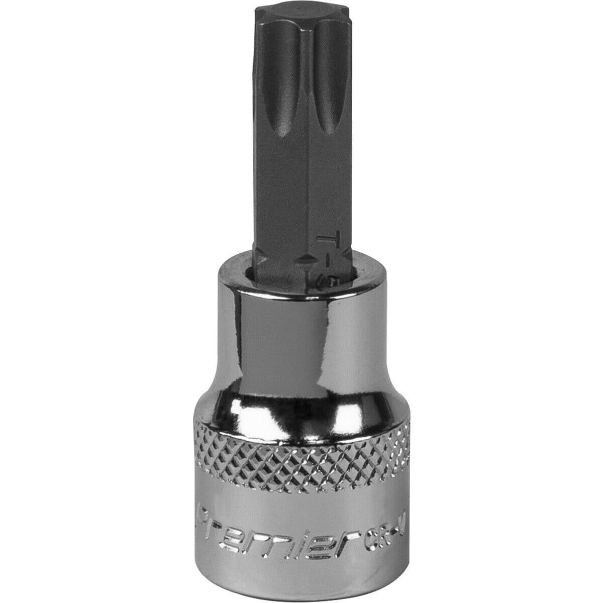 T50 TRX Star Socket Bit 3 8" Square Drive PREMIUM S2 Steel Head Knurled Grip