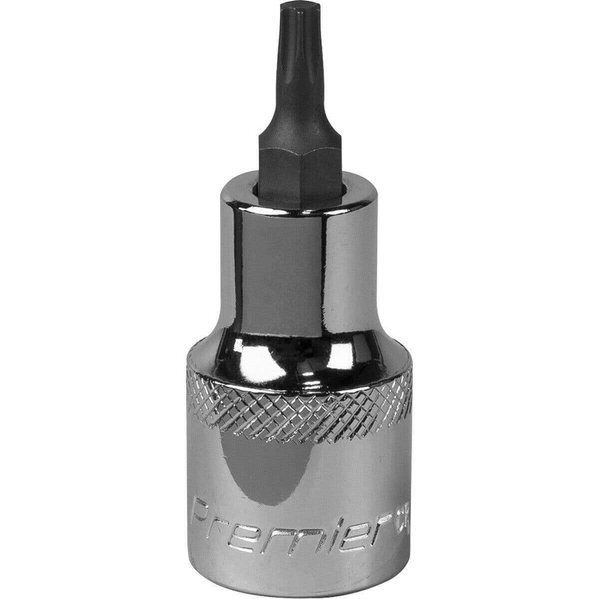 T25 TRX Star Socket Bit 1 2" Square Drive PREMIUM S2 Steel Head Knurled Grip