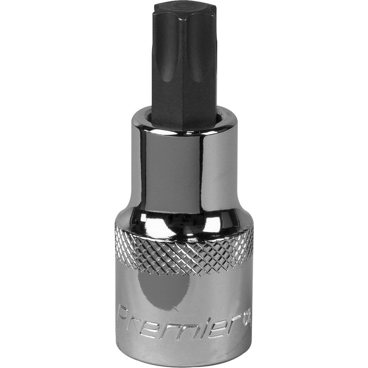 T55 TRX Star Socket Bit 1 2" Square Drive PREMIUM S2 Steel Head Knurled Grip