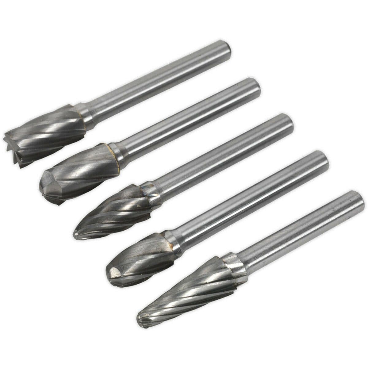5 PACK 10mm Tungsten Carbide Rotary Burr Bits Set VARIOUS RIPPER COARSE