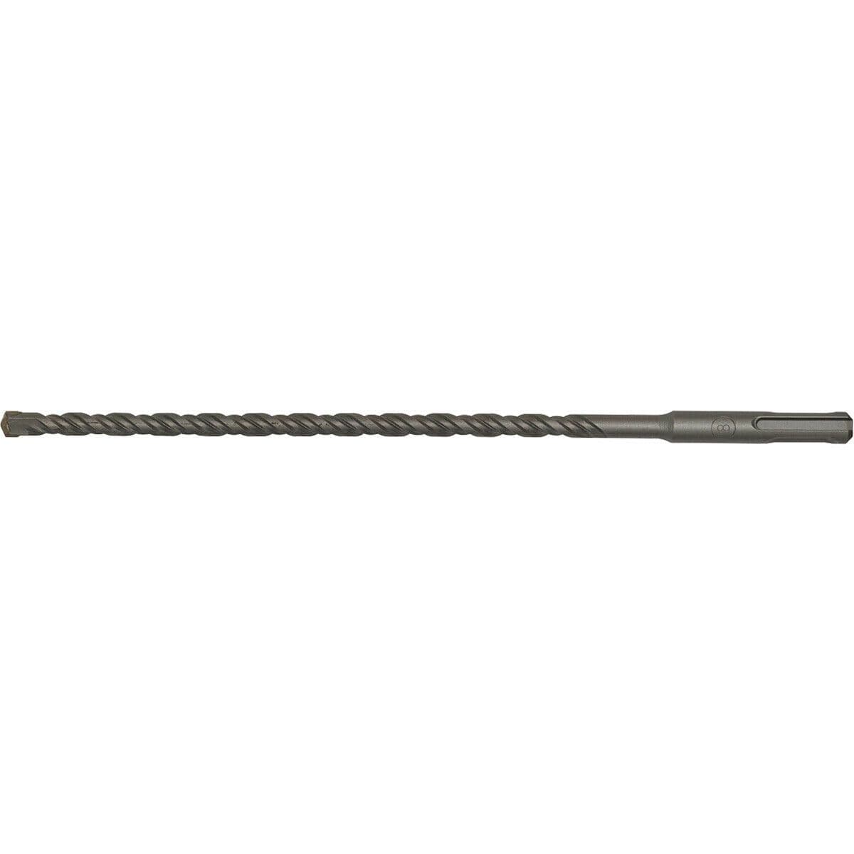 8 x 260mm SDS Plus Drill Bit - Fully Hardened & Ground - Smooth Drilling