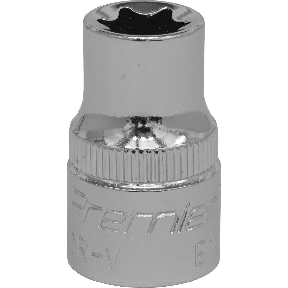 E11 TRX Star Socket Bit 3 8" Square Drive PREMIUM Drop Forged Head Knurled