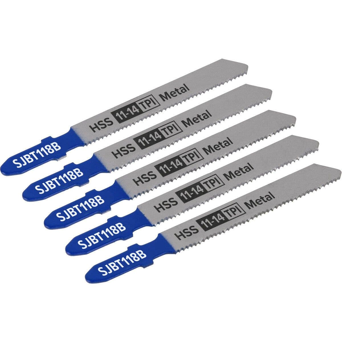 5 PACK 92mm METAL Jigsaw Blade Set 11 14 TPI Milled & Wavy Teeth Fine