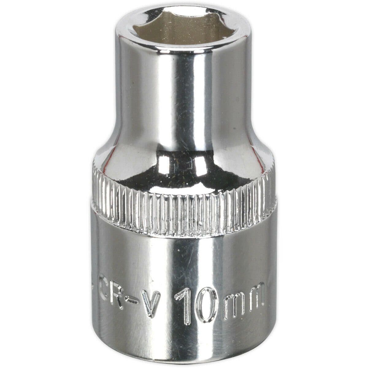 10mm Forged Steel Drive Socket 1 2" Square Drive Polished Chrome Vanadium