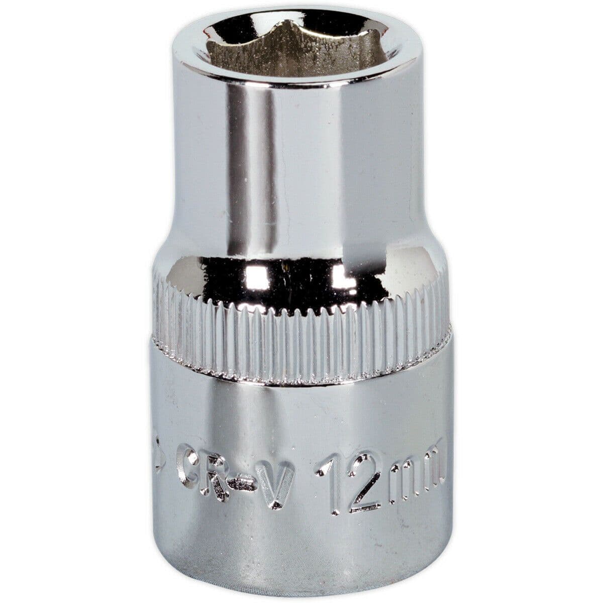 12mm Forged Steel Drive Socket 1 2" Square Drive Polished Chrome Vanadium