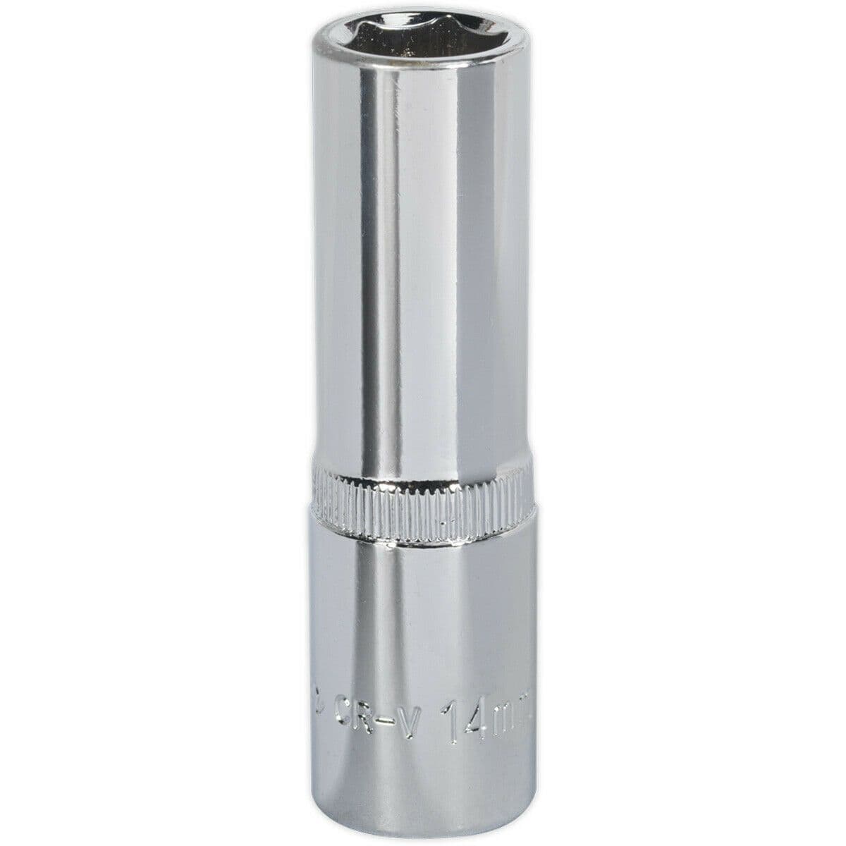 14mm Forged Steel DEEP Drive Socket 1 2" Square Drive Polished Chrome Vanadium