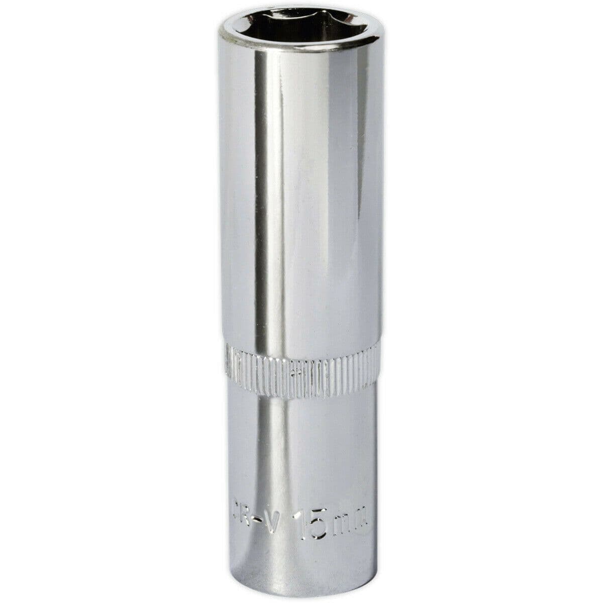 15mm Forged Steel DEEP Drive Socket 1 2" Square Drive Polished Chrome Vanadium