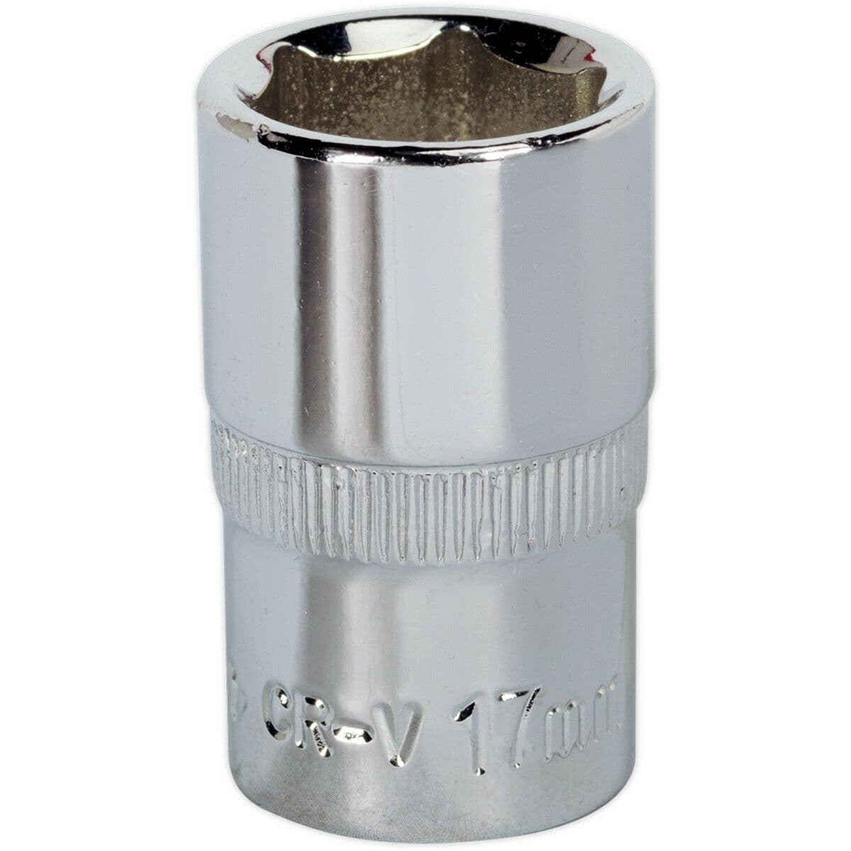 17mm Forged Steel Drive Socket - 1/2" Square Drive - Polished Chrome Vanadium