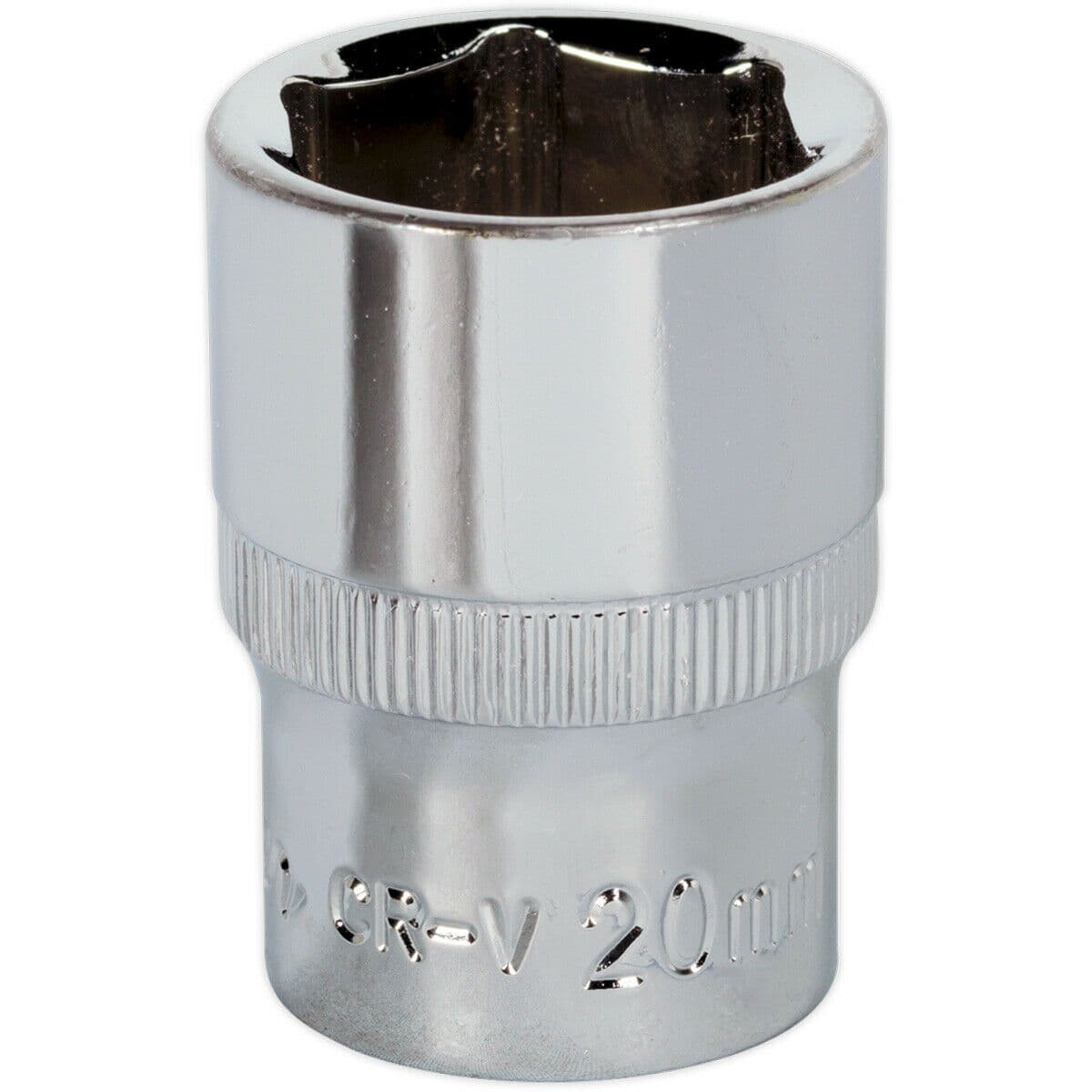20mm Forged Steel Drive Socket 1 2" Square Drive Polished Chrome Vanadium