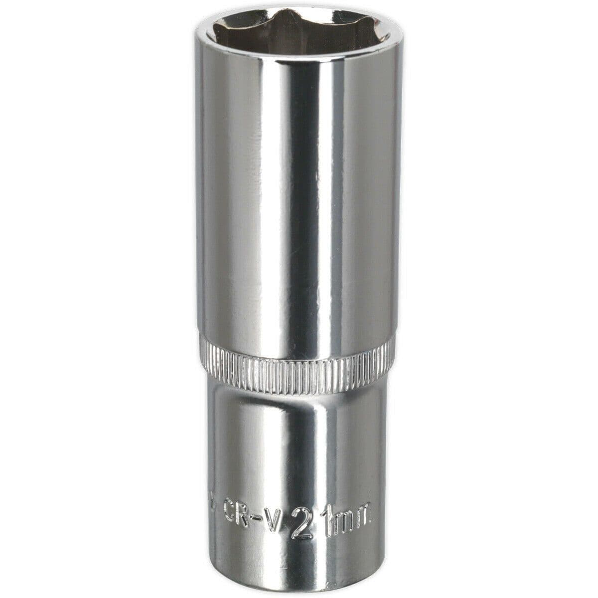 21mm Forged Steel DEEP Drive Socket 1 2" Square Drive Polished Chrome Vanadium