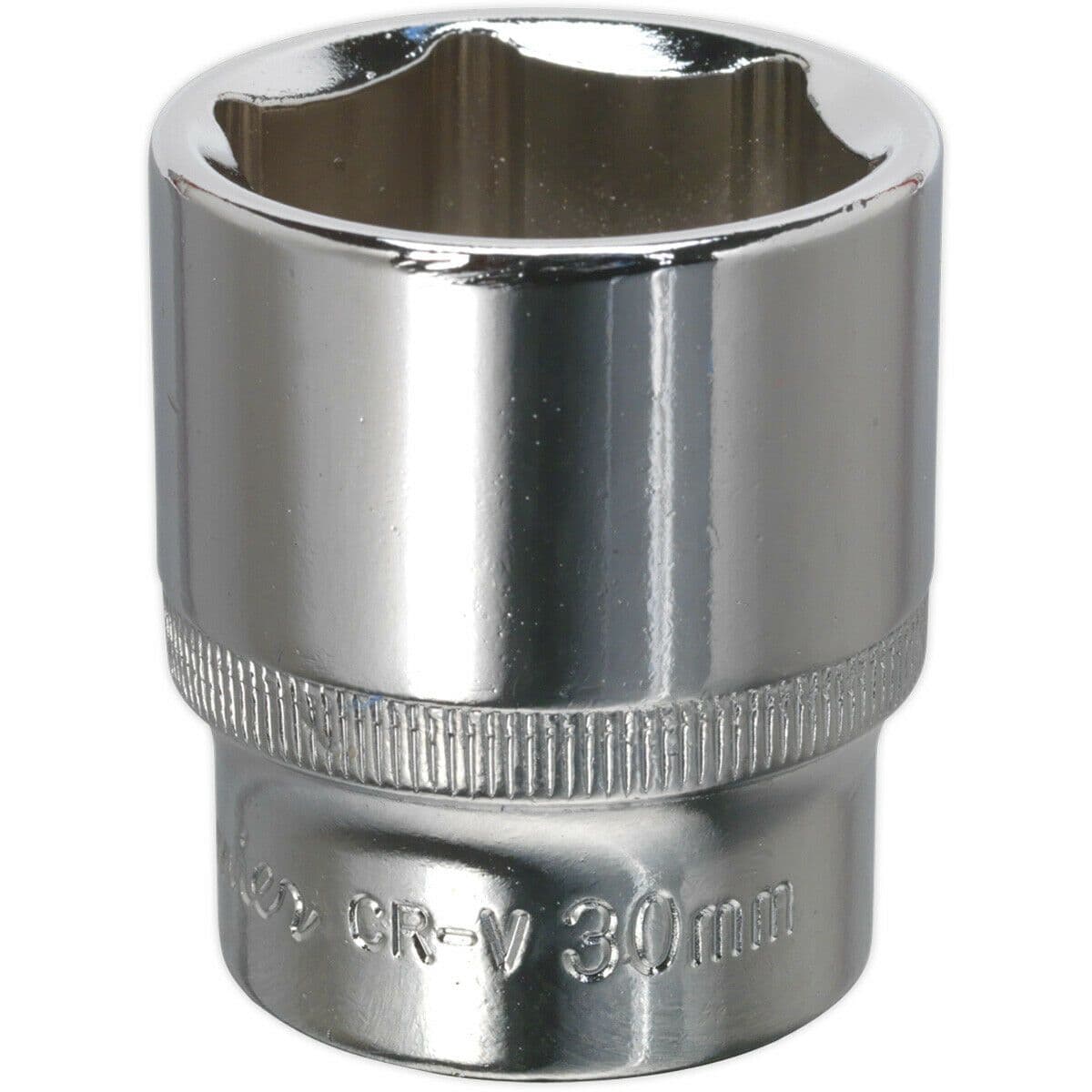 30mm Forged Steel Drive Socket 1 2" Square Drive Polished Chrome Vanadium