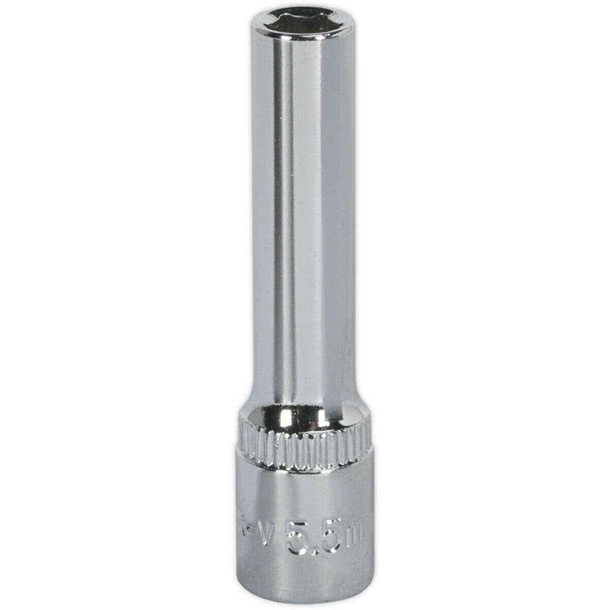 5.5mm Forged Steel DEEP Drive Socket 1 4" Square Drive Polished Chrome Vanadium