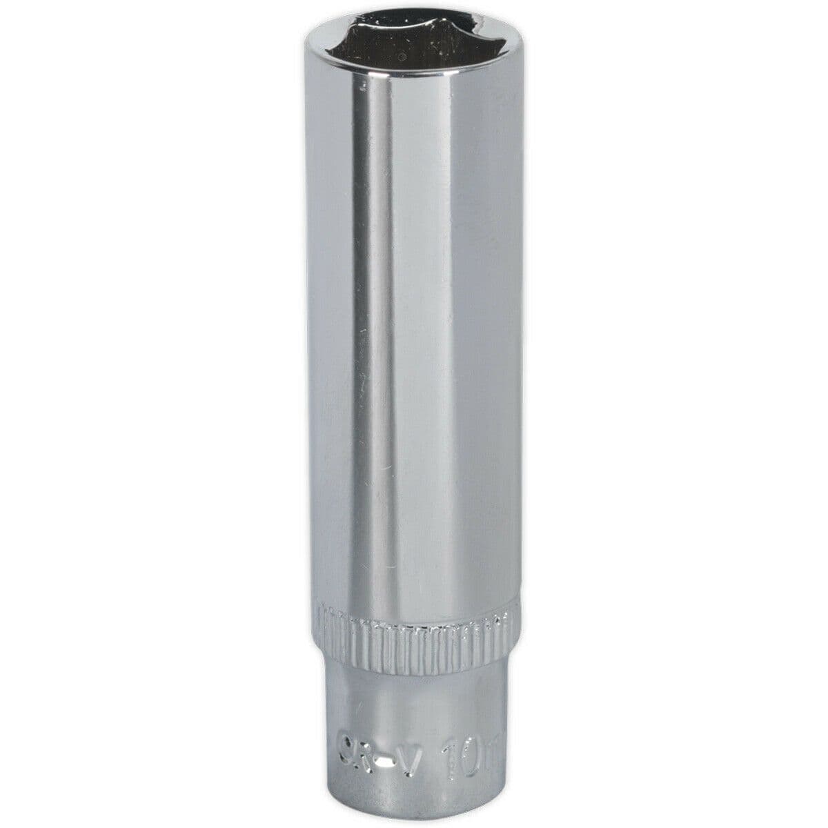 10mm Forged Steel DEEP Drive Socket 1 4" Square Drive Polished Chrome Vanadium