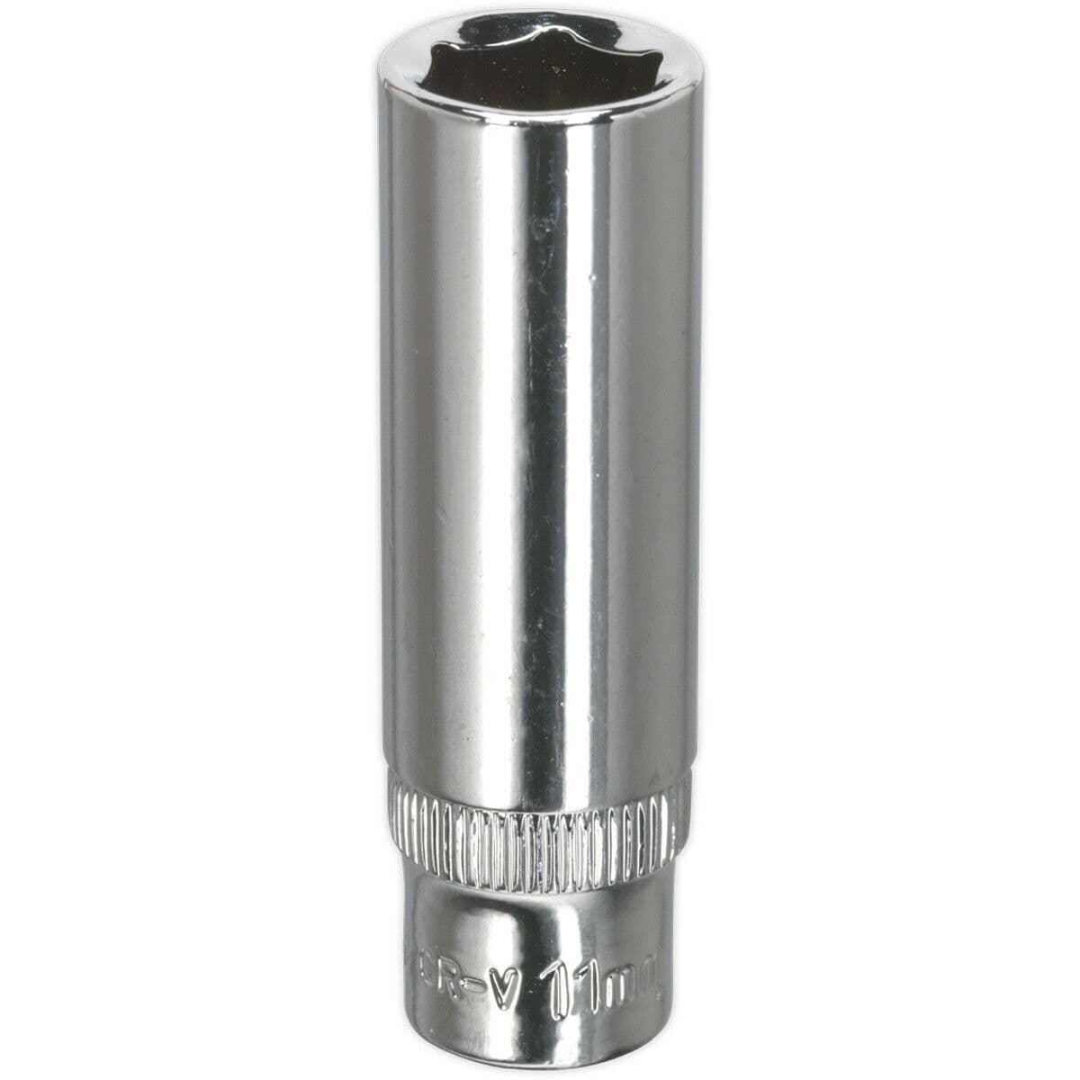 11mm Forged Steel DEEP Drive Socket 1 4" Square Drive Polished Chrome Vanadium
