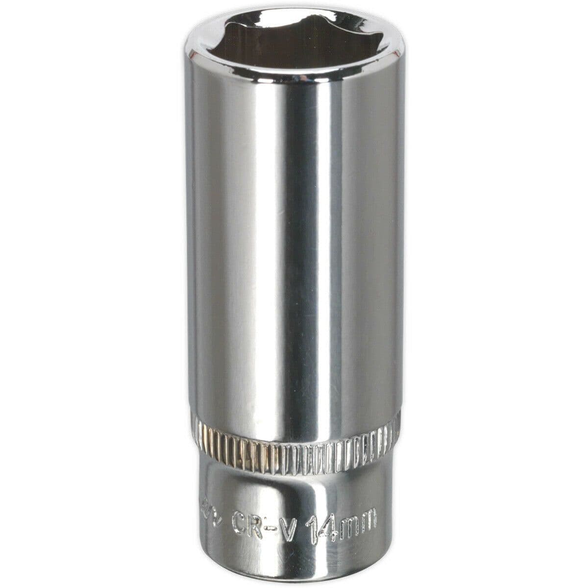 14mm Forged Steel DEEP Drive Socket 1 4" Square Drive Polished Chrome Vanadium