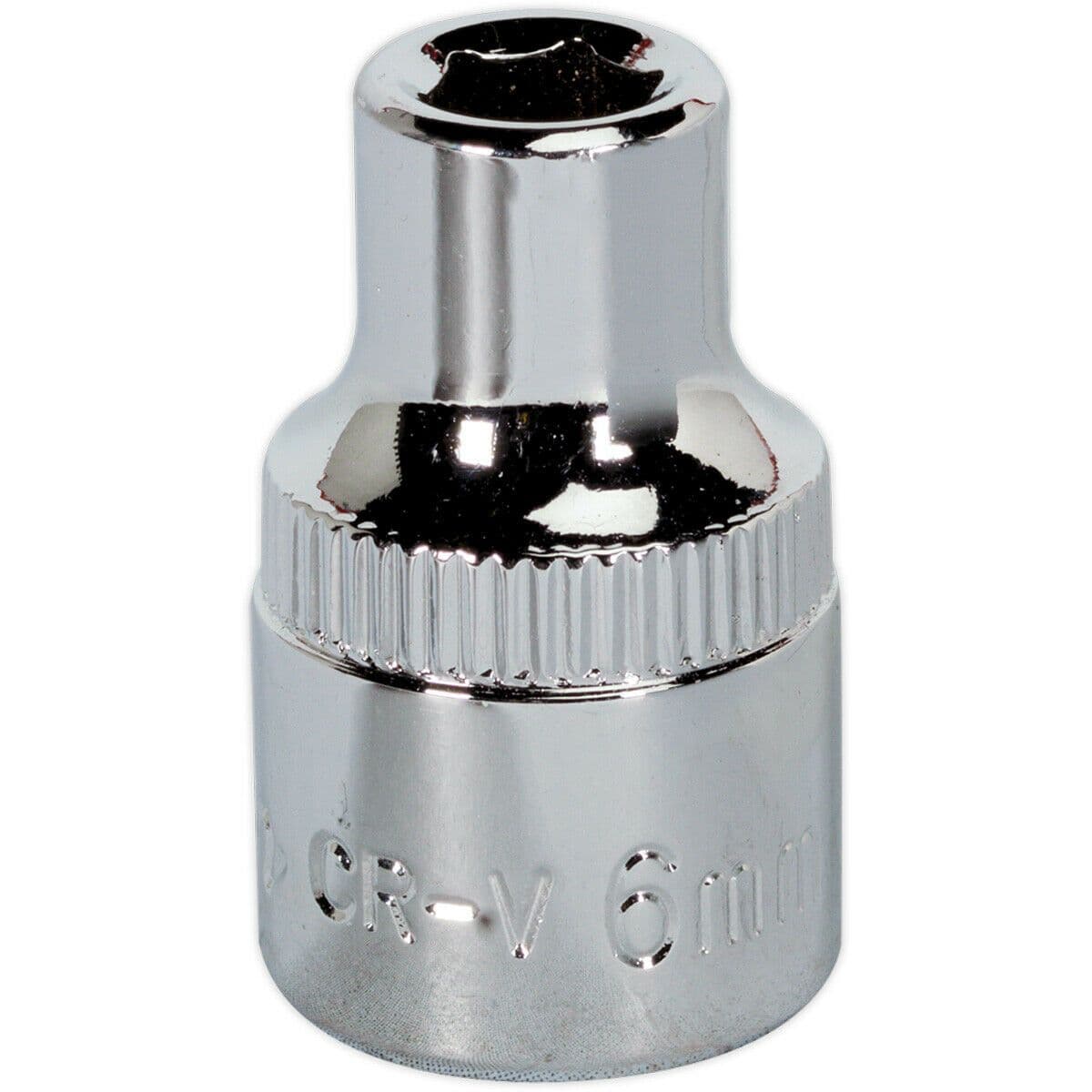 6mm Forged Steel Drive Socket 3 8" Square Drive Polished Chrome Vanadium