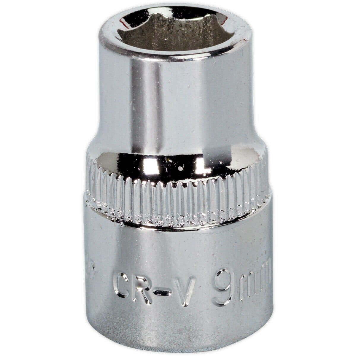 9mm Forged Steel Drive Socket 3 8" Square Drive Polished Chrome Vanadium