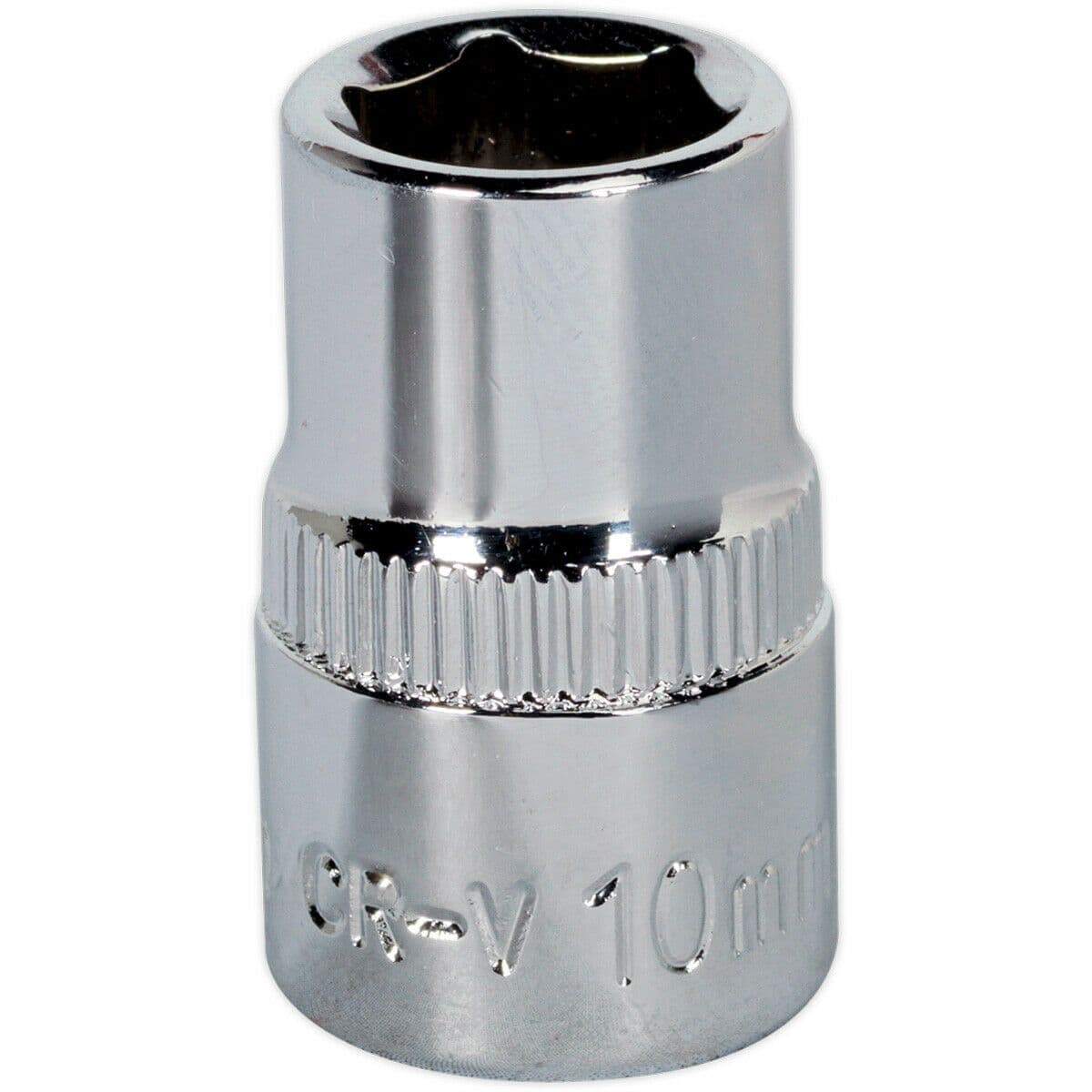 10mm Forged Steel Drive Socket 3 8" Square Drive Polished Chrome Vanadium