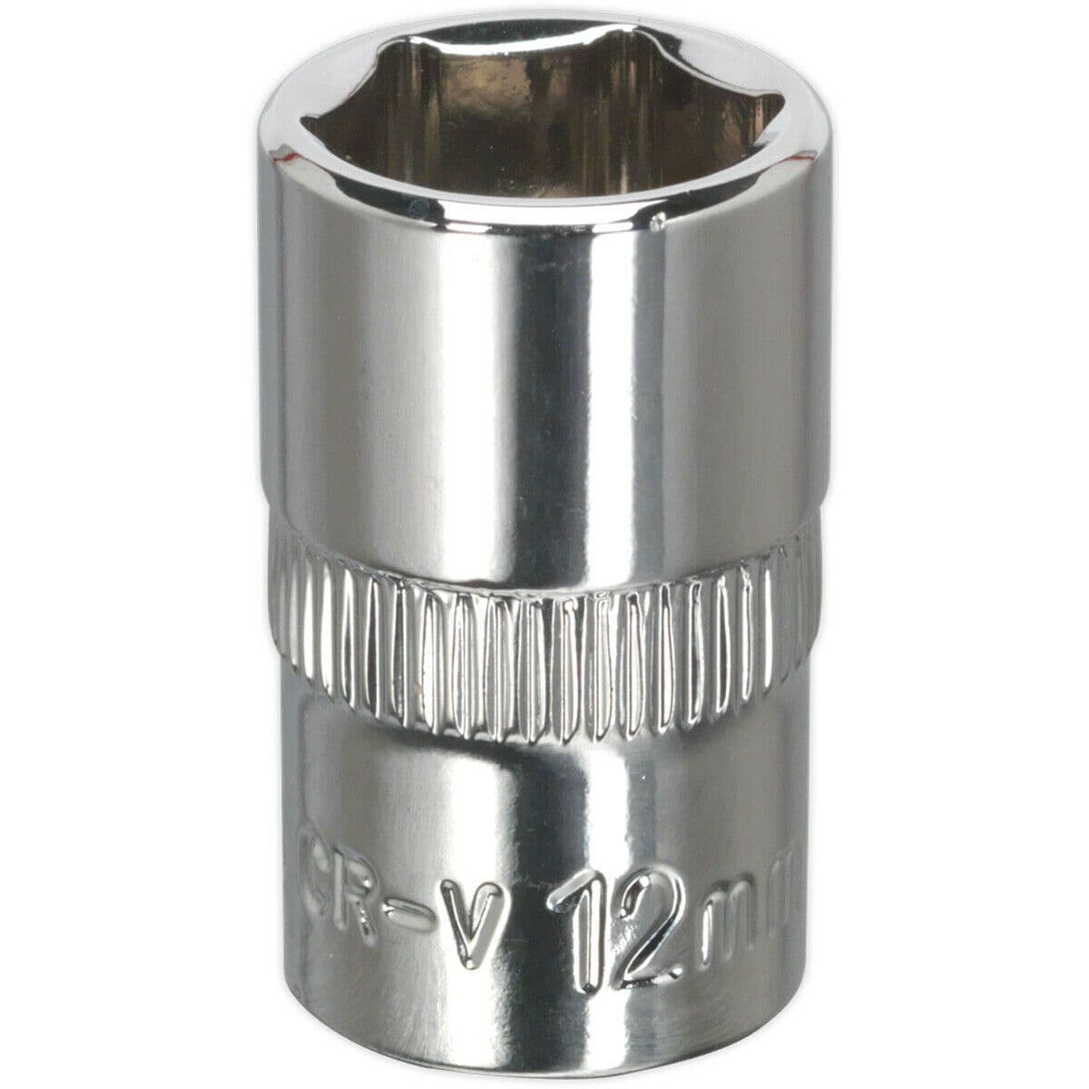 12mm Forged Steel Drive Socket 3 8" Square Drive Polished Chrome Vanadium