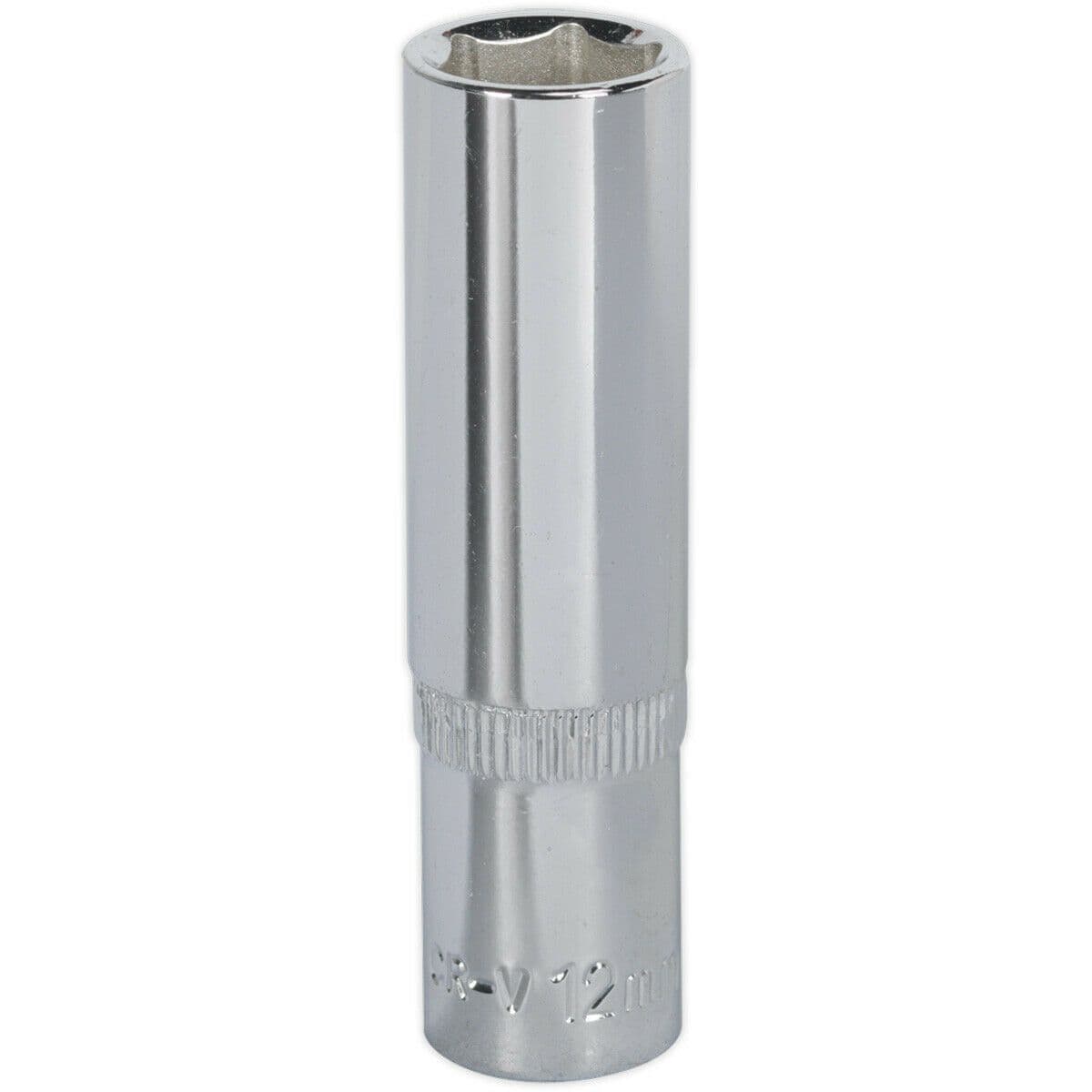 12mm Forged Steel DEEP Drive Socket 3 8" Square Drive Polished Chrome Vanadium