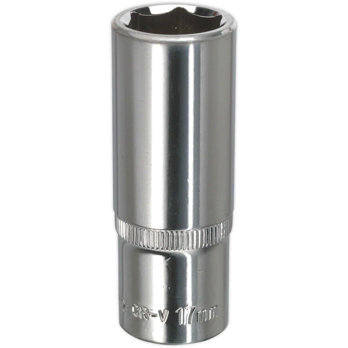 17mm Forged Steel DEEP Drive Socket 3 8" Square Drive Polished Chrome Vanadium