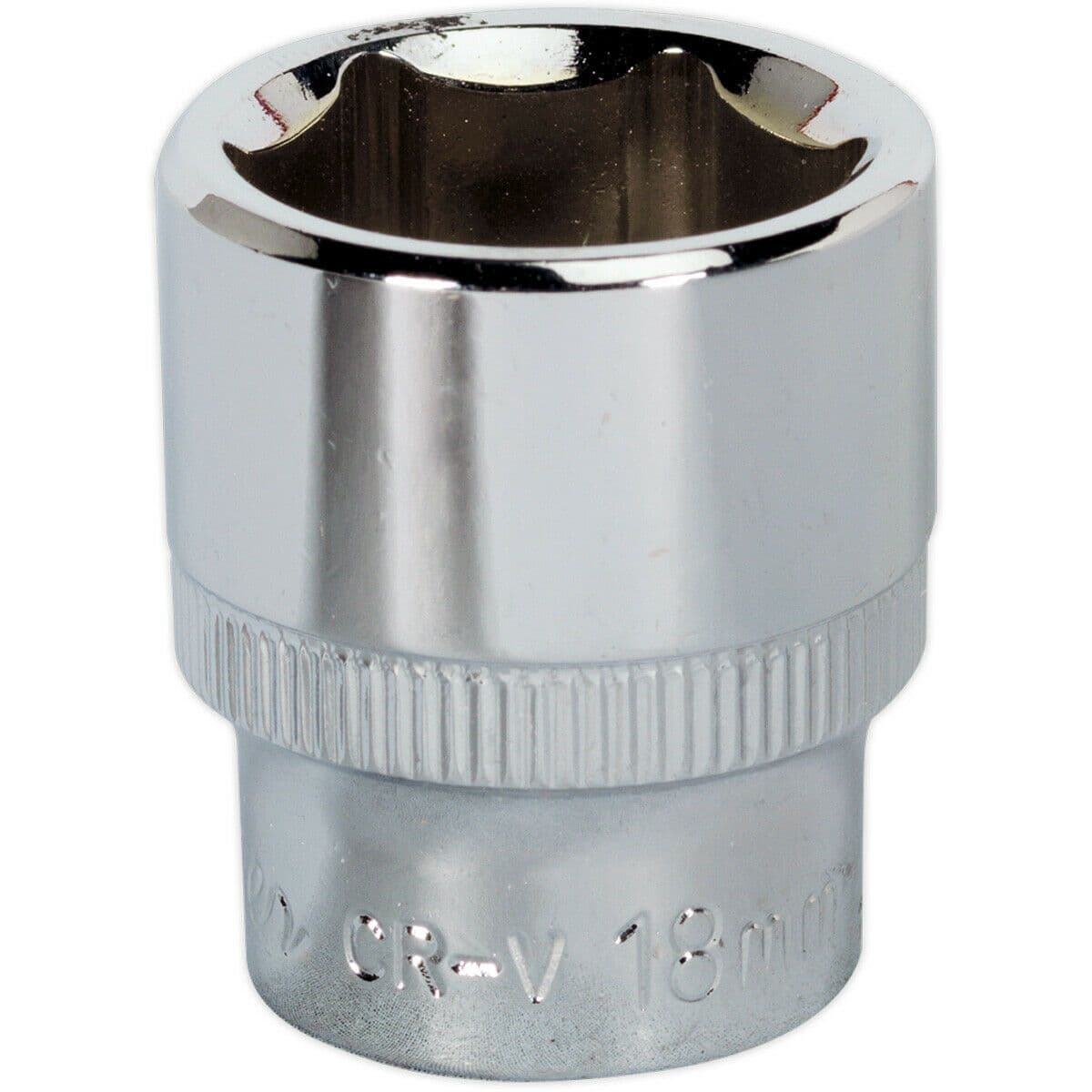 18mm Forged Steel Drive Socket 3 8" Square Drive Polished Chrome Vanadium