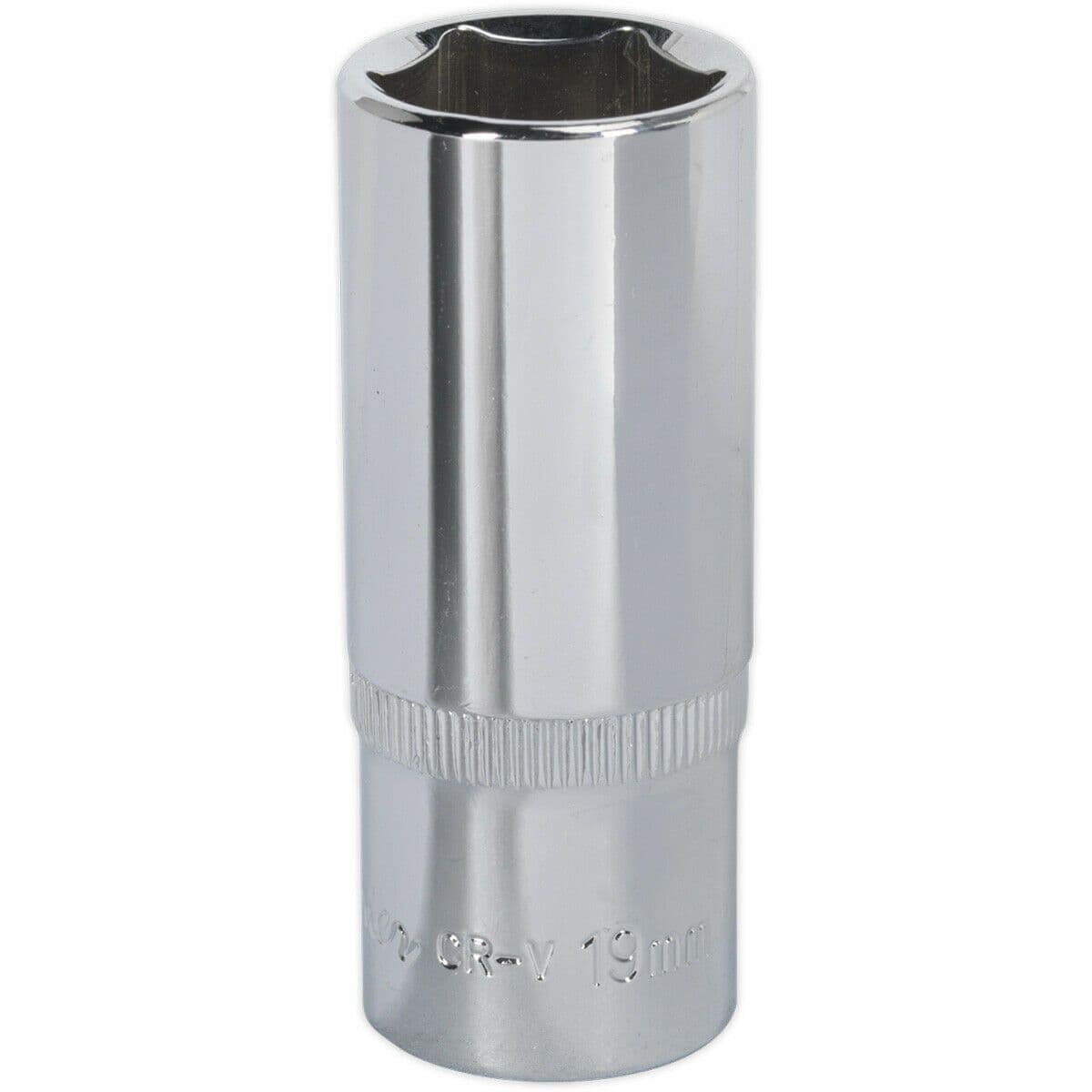 19mm Forged Steel DEEP Drive Socket 3 8" Square Drive Polished Chrome Vanadium