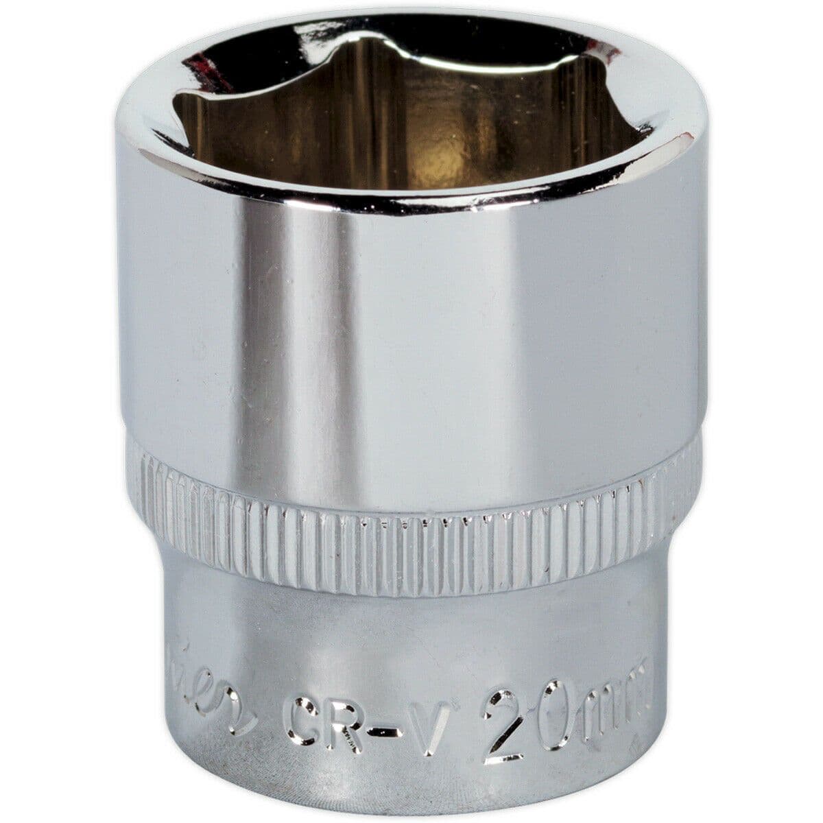 20mm Forged Steel Drive Socket 3 8" Square Drive Polished Chrome Vanadium