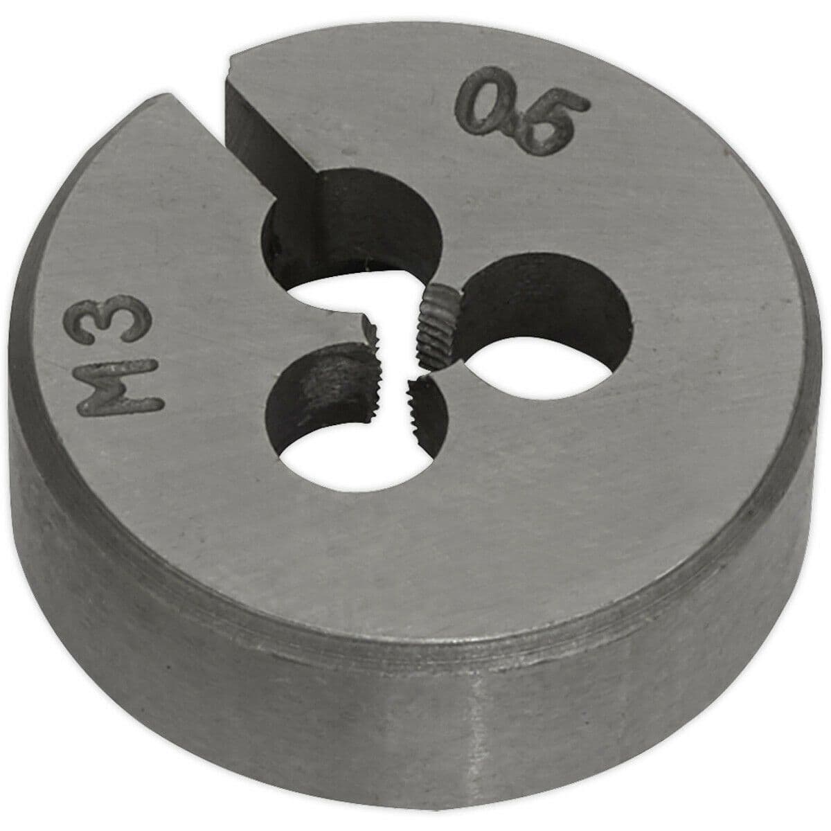M3 x 0.5mm Metric Split Die Quality Steel Bar Bolt Threading Bit & Case