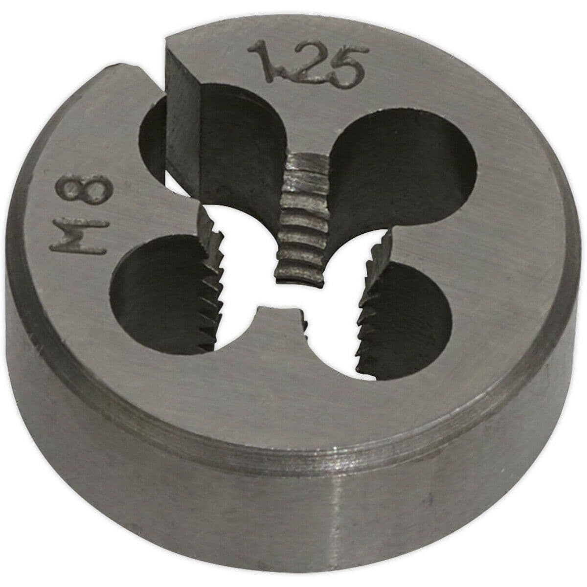 M8 x 1.25mm Metric Split Die - Quality Steel - Bar / Bolt Threading Bit & Case