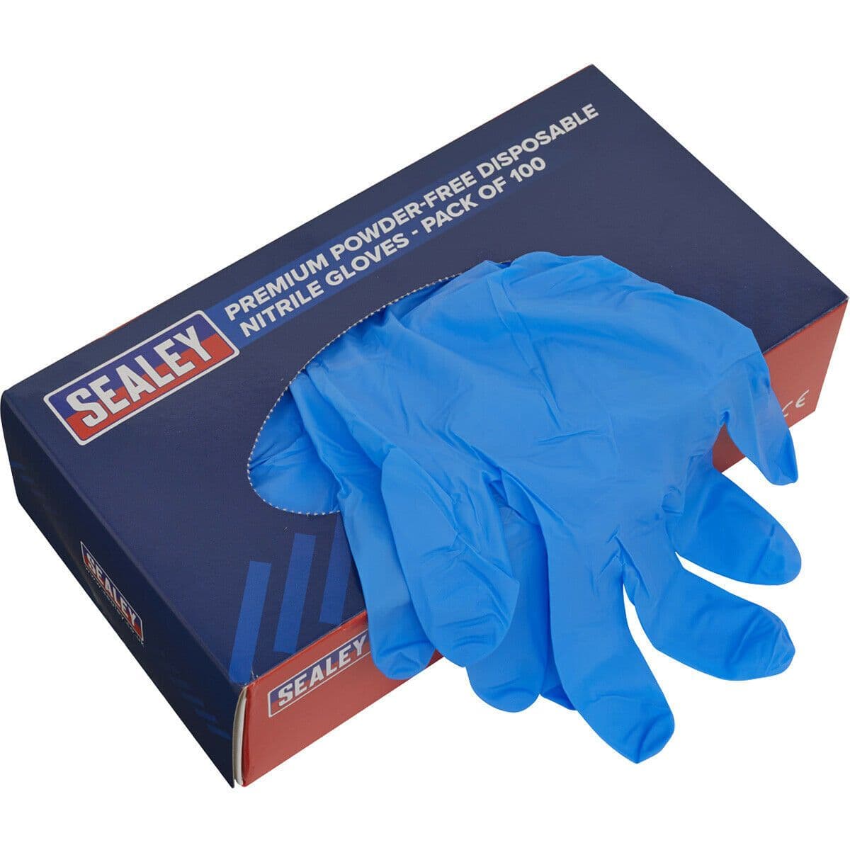 100 PACK Premium Disposable Nitrile Gloves Large Powder Free Durable