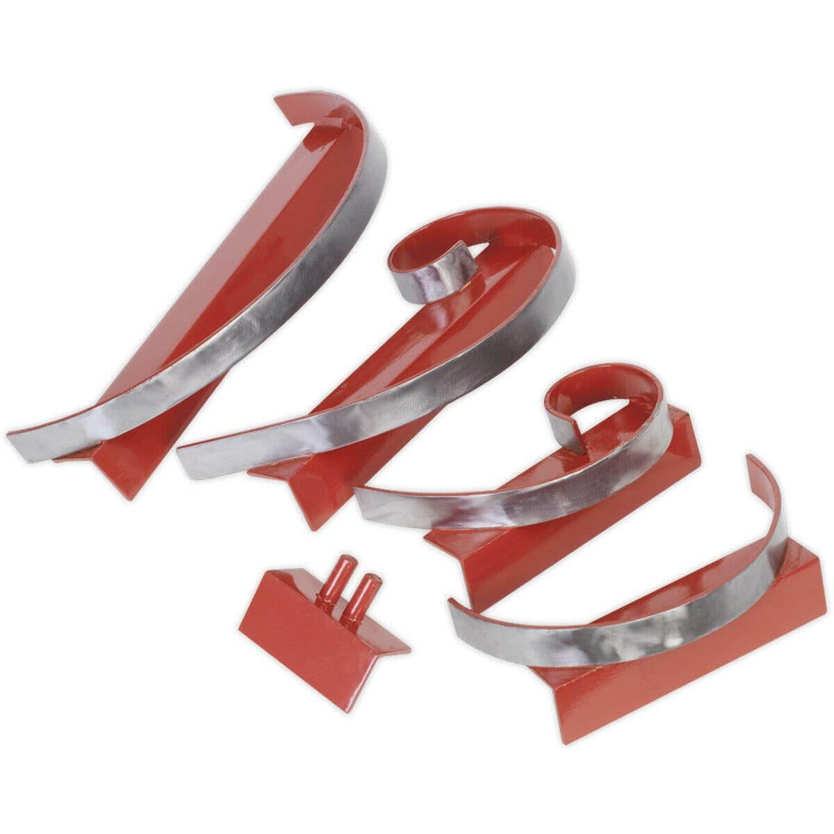 5 PACK Scroll Former Tool Jig Set Bending Cold 3mm Steel Cranking & Curved