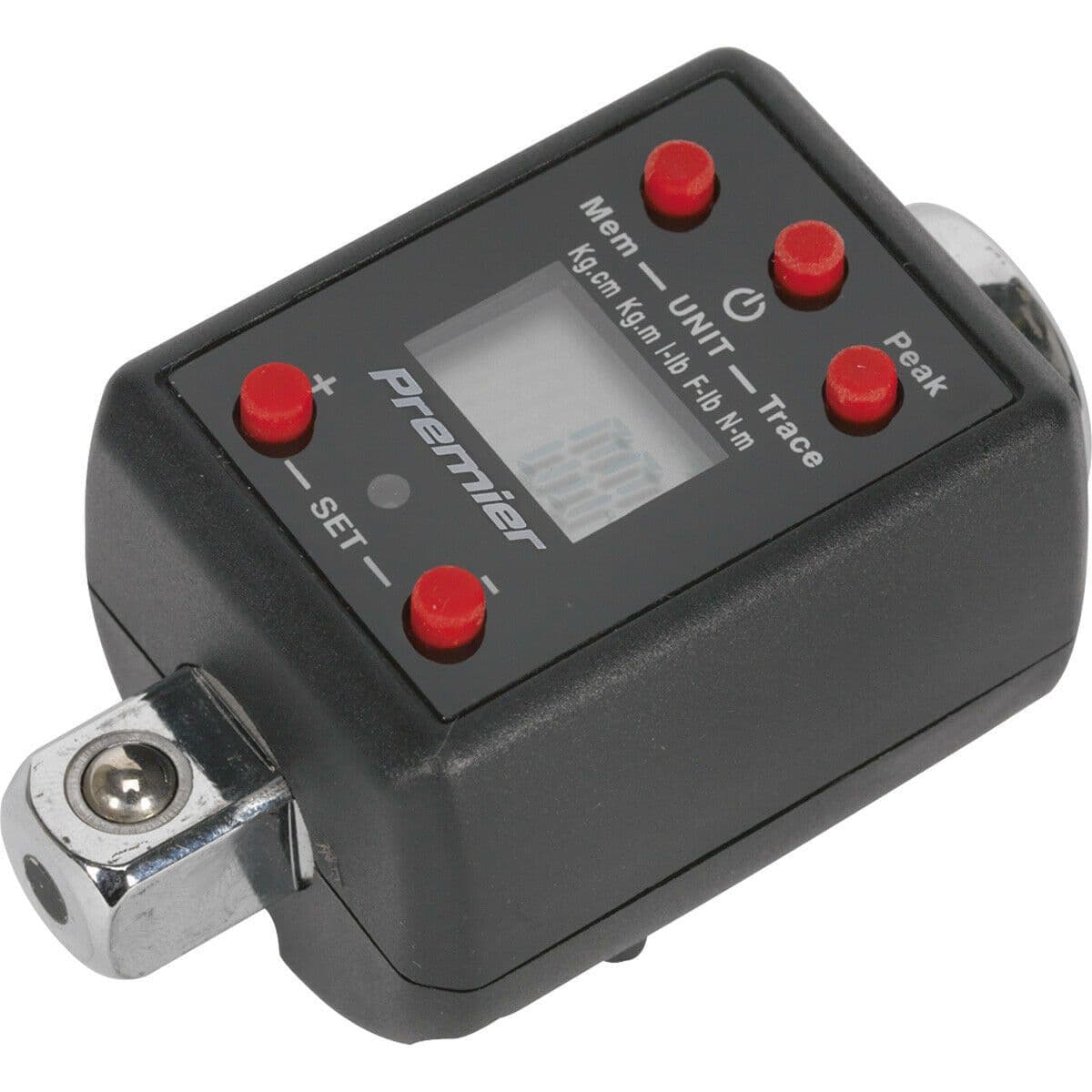 Digital Torque Adaptor - 1/2" Sq Drive - Large LCD Display - 40 to 200 Nm Range
