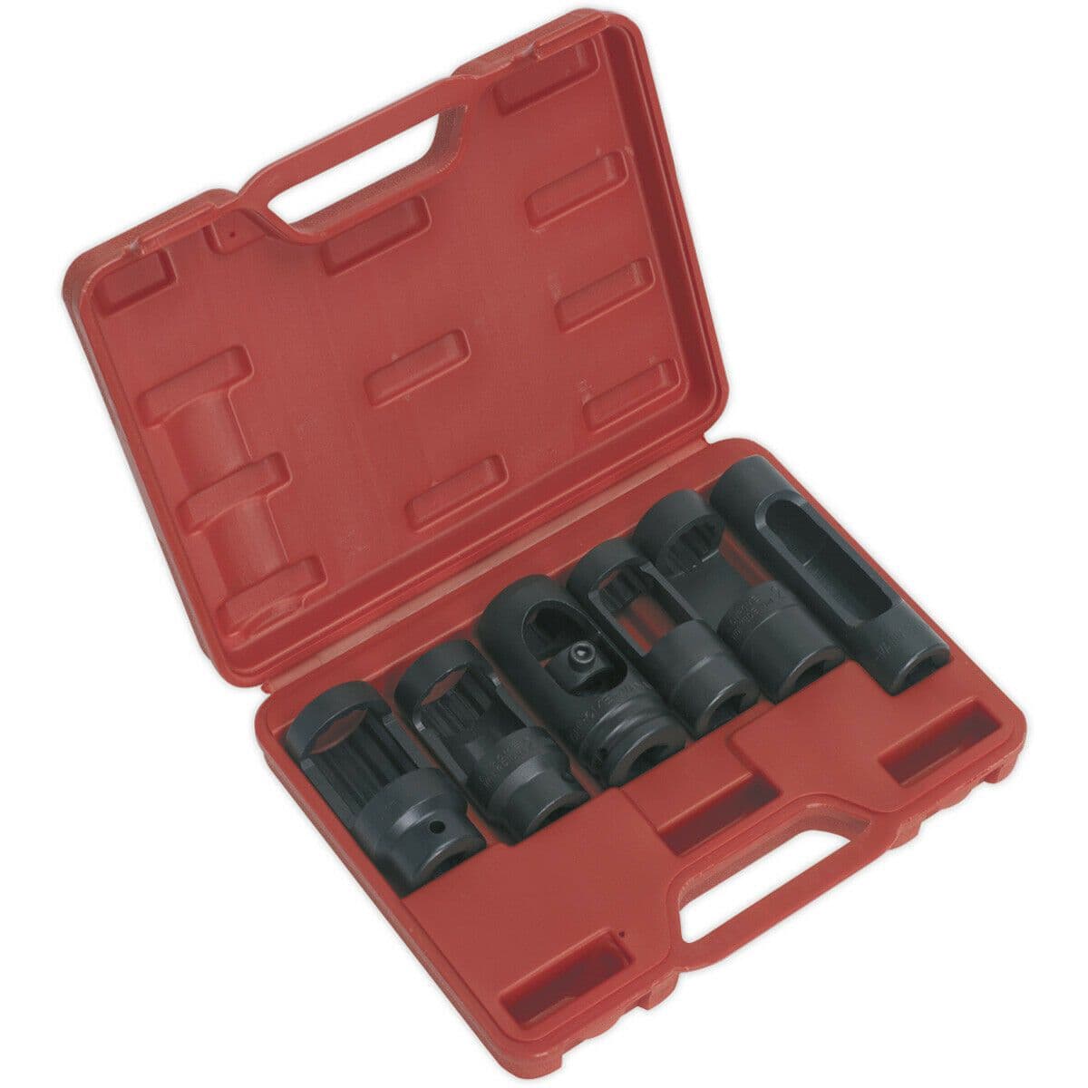 6 Piece Diesel Injector Window Socket Set 1 2" Sq Drive Injector Removal