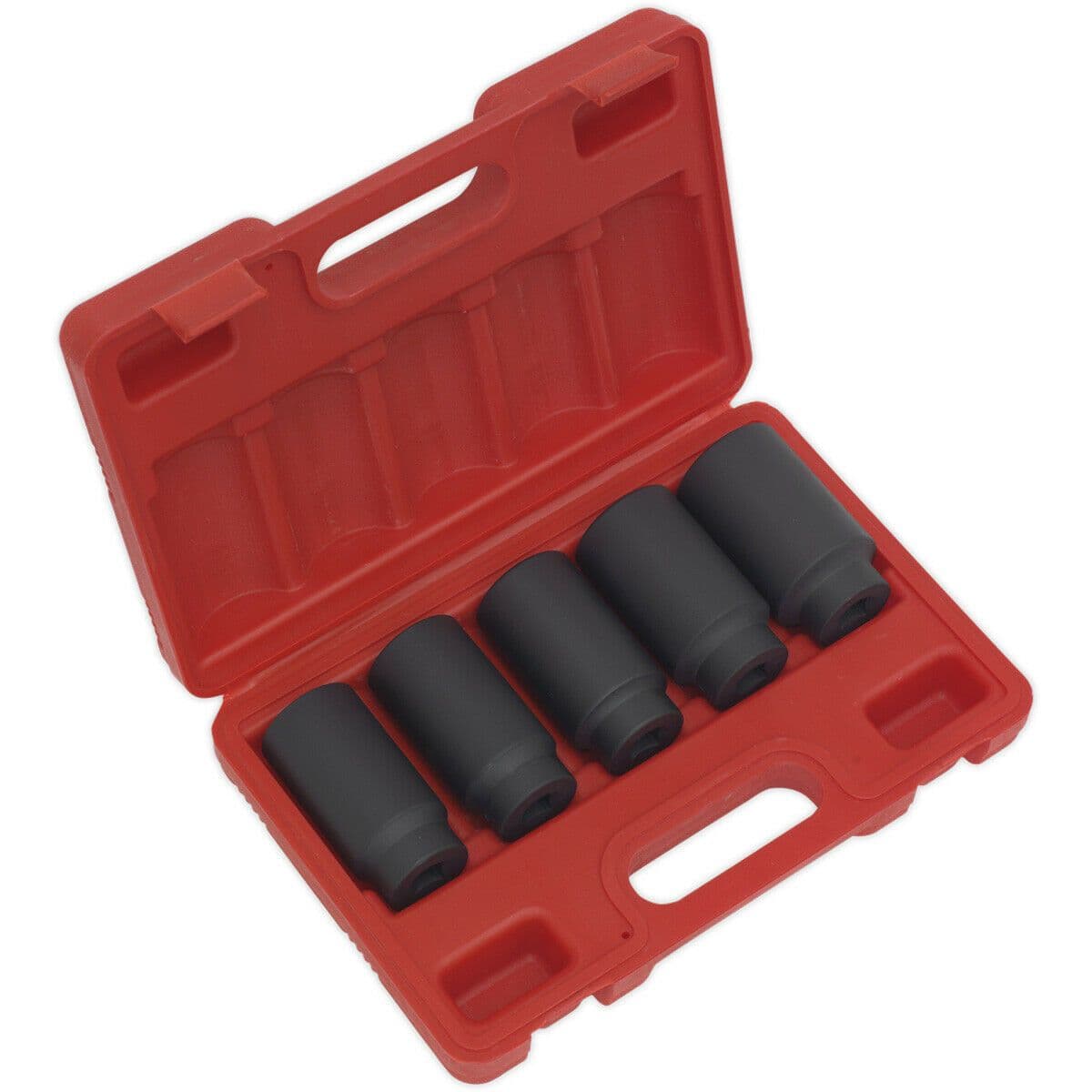 5 PACK 29mm to 36mm DEEP Impact Socket Set 1 2" Square Drive 6 Pt Hub Nut
