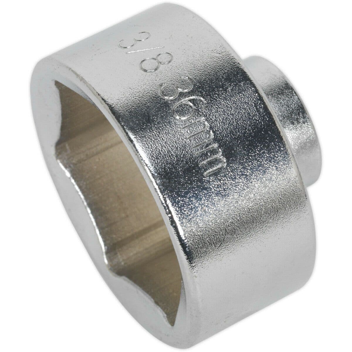 36mm Low Profile Oil Filter Socket - 3/8" Sq Drive - High Grade Steel Socket