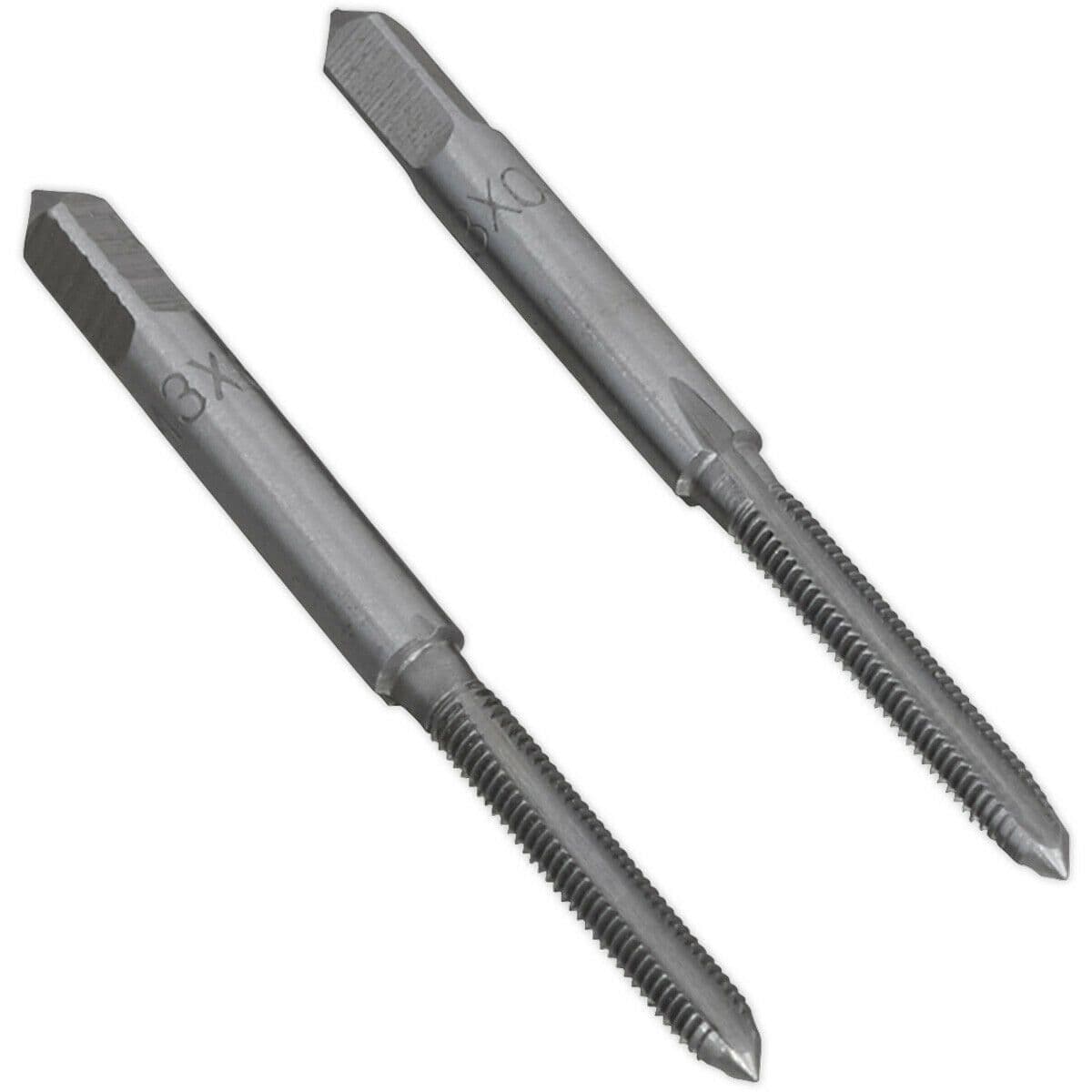 2 PACK M3 x 0.5mm Taper & Plug Tap Set Premium Steel Socket Threading Bit