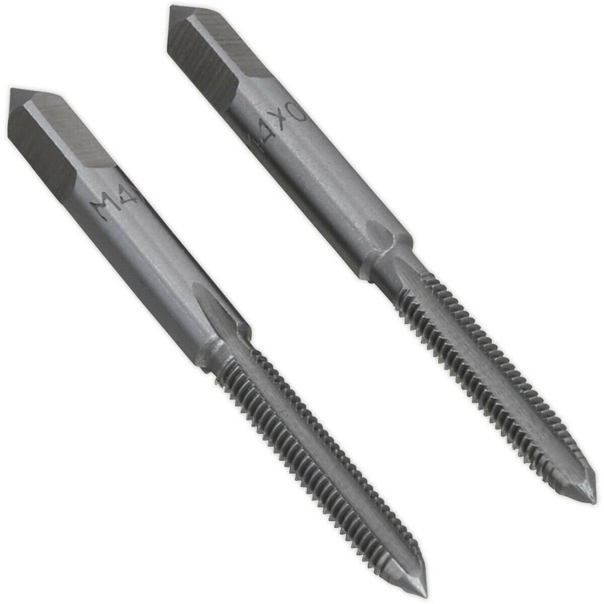 2 PACK M4 x 0.7mm Taper & Plug Tap Set Premium Steel Socket Threading Bit
